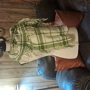 Banana Republic Wool Angora Rabbit Haiir Scarf with Fringe